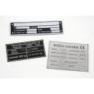 Gravírozott adattábla