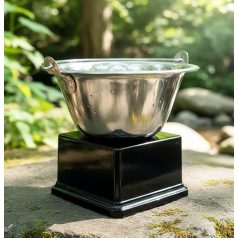 Főzőverseny díj - ezüst színű mini bogrács 14 cm