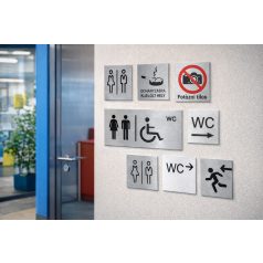 WC és mosdó ajtójelölő táblák
