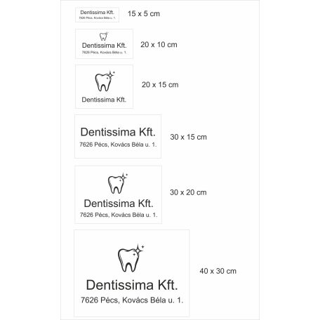 Gravírozott fém cégtábla ajtóra és falra több méretben