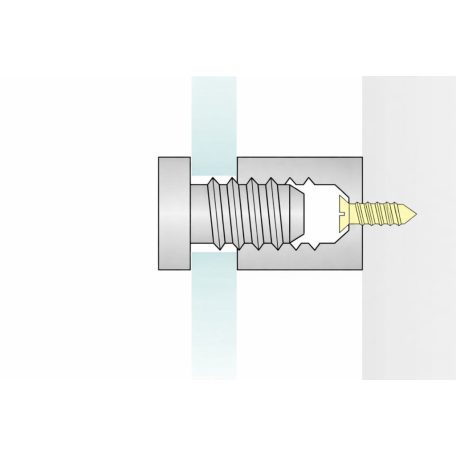 Modern plexi cégtábla távtartóval – UV nyomtatva több méretben