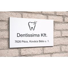   UV nyomtatott fém cégtábla ajtóra és falra több méretben