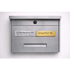   Gravírozott cégtábla postaládára - több színben és méretben
