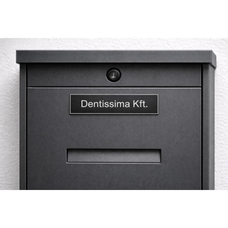 Gravírozott cégtábla postaládára - több színben és méretben