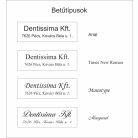 Gravírozott cégtábla postaládára - több színben és méretben