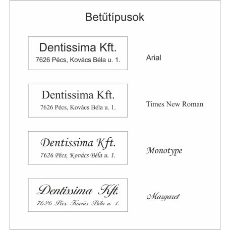 Gravírozott cégtábla postaládára - több színben és méretben