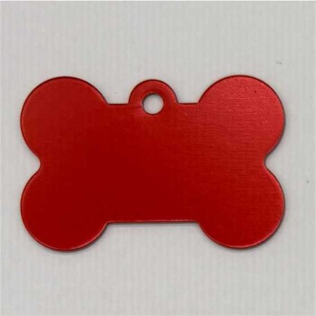 Kutyabiléta csont alakú (piros)