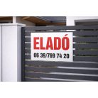 Eladó tábla telefonszámmal több méretben