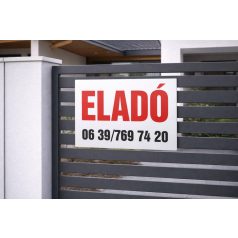 Eladó tábla telefonszámmal több méretben
