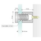 Házszámtábla távtartóval - több méretben, víztiszta átlátszó felülettel
