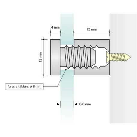 Házszámtábla távtartóval - több méretben, víztiszta átlátszó felülettel