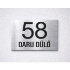 Elegáns házszámtábla - több méretben és színben