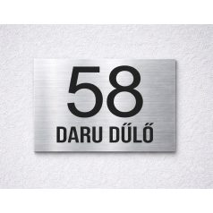 Elegáns házszámtábla - több méretben és színben