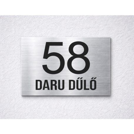 Elegáns házszámtábla - több méretben és színben