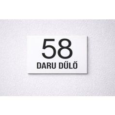 Elegáns házszámtábla - több méretben és színben