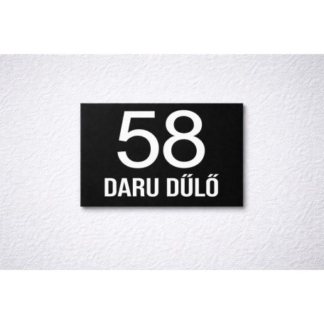 Elegáns házszámtábla - több méretben és színben