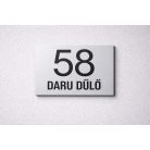 Elegáns házszámtábla - több méretben és színben