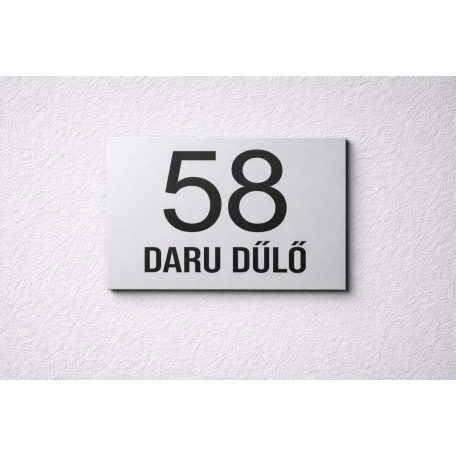 Elegáns házszámtábla - több méretben és színben