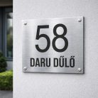 Elegáns házszámtábla - több méretben és színben