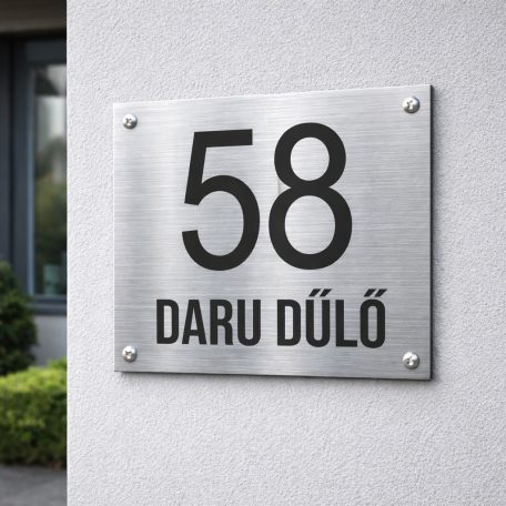 Elegáns házszámtábla - több méretben és színben
