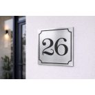 Házszámtábla kerettel - több méretben és színben