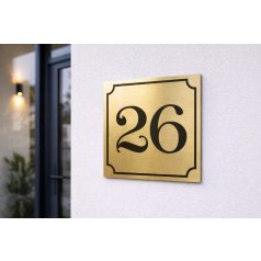 Házszámtábla kerettel - több méretben és színben