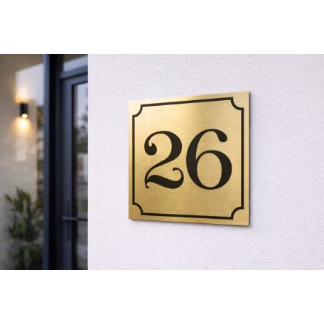 Házszámtábla kerettel - több méretben és színben