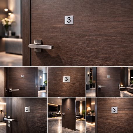 Gravírozott ajtószámtábla - több színben és méretben