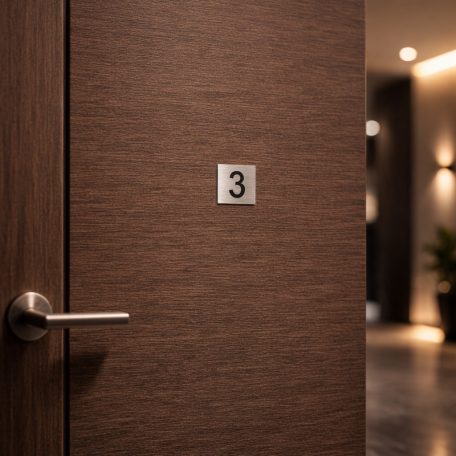 Gravírozott ajtószámtábla - több színben és méretben