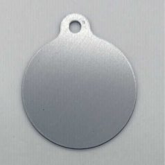 Kutyabiléta kör alakú (ezüst)
