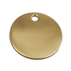 Gravírozható réz kutyabiléta (arany)