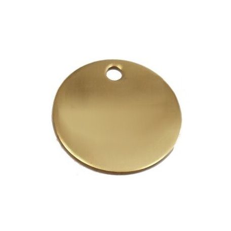 Gravírozható réz kutyabiléta (arany)