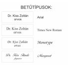 Gravírozott mágneses névkitűző - ezüst színű fémhatású műanyag