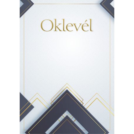Oklevél A4 kék