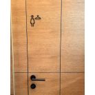 Egyedi lézervágott ajtójelölő táblák