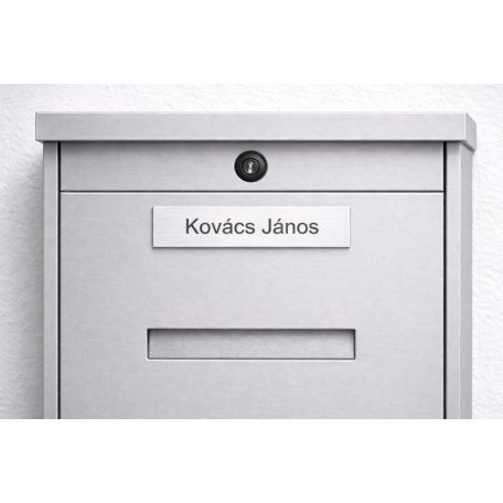 Gravírozott műanyag névtábla postaládára - több színben és méretben
