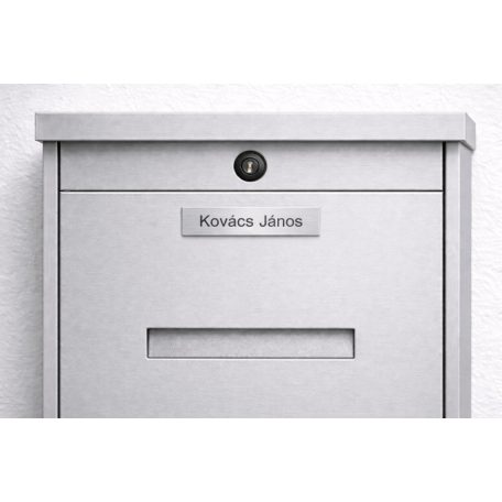 Gravírozott műanyag névtábla postaládára - több színben és méretben