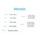Gravírozott műanyag névtábla postaládára - több színben és méretben