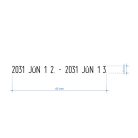 Irodai dupla dátumbélyegző - S120/DD