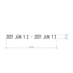 Irodai dupla dátumbélyegző - S120/DD