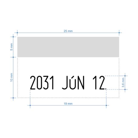 Irodai dátumbélyegző szöveggel - Colop S160