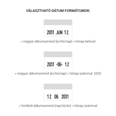 Irodai dátumbélyegző szöveggel - Colop S160
