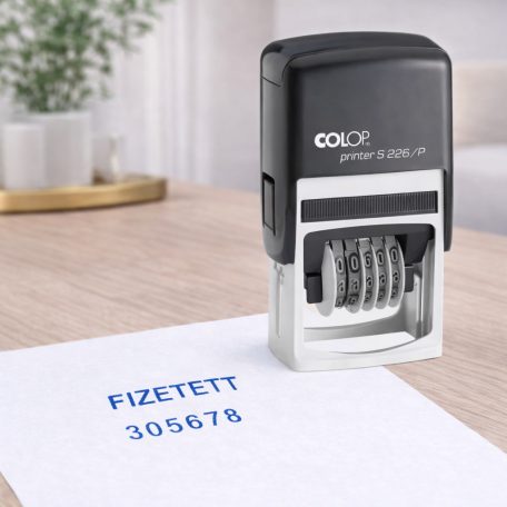 Számbélyegző saját szöveggel Colop S226
