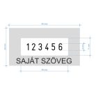 Számbélyegző saját szöveggel Colop S226