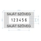 Számbélyegző saját szöveggel Colop S226