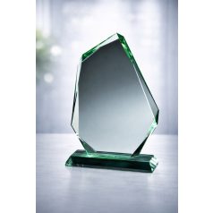   Gravírozható üvegdísz ajándék díszdobozban - ST741 üvegdíj  26 cm