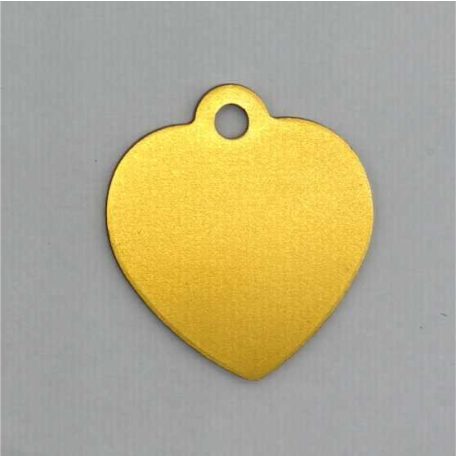 Kutyabiléta szív alakú (arany)