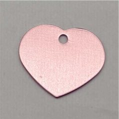 Kutyabiléta szív alakú (rózsaszín)